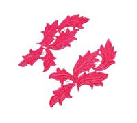 Lace Applique 1 Pair Fluorescent Pink-1 lace Applique Patch Tango Latin Dance Ballet Costumes Dress Sewing Crafts(DA95)