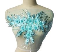 Lace Applique,Applique Embroidery, Sequin Tassel 3D(Yellow)