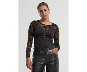 Lace body with round neck for women Urban Classics Black XS