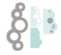 Lace Border Die Cuts for Card Making, Circular Lace Metal Cutting Dies for Paper Scrapbooking, DIY Stencils for Album Party Wedding Festivals Decoration