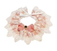 Lace Bow Bib for Pet Vintage Cats Collar Adjustable Neckerchief Bib Dog Bow Collar Small Pet Photo-Props