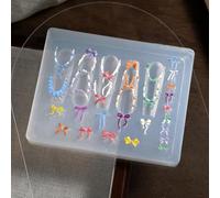 Lace Bowknot Silicone Nail Molds 3D Gel Nail Art Sculpture Resin Mold DIY Bow Charms for Nails Design Reusable Manicure Carved Mould