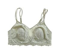 lace bra underwear for women push up small breasts silk triangle cup bra plus size lingerie cami bralette