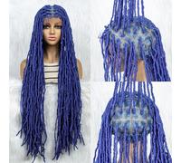 Lace Braided Wigs Synthetic Lace Front Wig Braid With Baby Hair Braids Butterfly Locs Dreadlocks Wigs