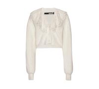 Lace Collar Knit Cardigan - female - ROTATE Birger Christensen - Cardigans - White - L - Knitwear L