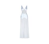 Lace Collared Maxi Dress - female - Self Portrait - Gowns - Blue - L - Dresses L