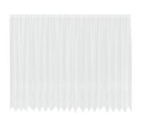 Lace Curtain Polyester White 220 x 500 cm with Curtain, Privacy Screen, Opaque, Transparent, Scarf, Store, Eyelet and Loop for Living Room, Bedroom, Kitchen