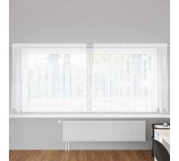 Lace Curtain White 300x180 cm Polyester Sheer Floral Bottom Rod Pocket Elegantly