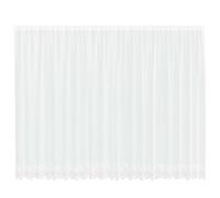 Lace Curtain White Polyester 200 x 500 cm with Privacy Screen and Blackout Transparent Curtain for Living Room Bedroom Children's Room Modern Curtain with Eyelets and Loops