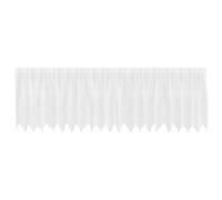 vidaXL Lace Curtain with Curtains Floral White 80 x 500 cm Polyester