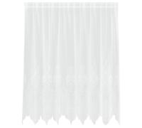 Lace Curtain with Curtains White Polyester Window Treatments Decor vidaXL