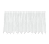 Lace Curtain with Curtains White Polyester Window Treatments Decor vidaXL