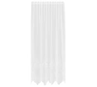 vidaXL Lace Curtain with Curtains Floral White 245x150cm Polyester
