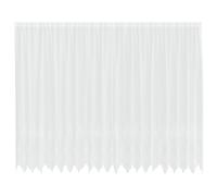 vidaXL Lace Curtain with Curtains Floral White 245 x 500 cm Polyester