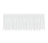 vidaXL Lace Curtain with Curtains Floral White 80 x 400 cm Polyester