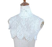 Lace Detachable Half Shirt Blouse Faux Collar Neck Ruff Neck Collar Fake Cape For Doll Choker Wedding Dress Accessory