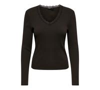 Lace Detail T-shirt Women Only Sara Marron M