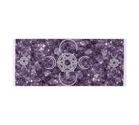 lace edge Refrigerator Top Cover with side bag Dust Proof Washer and Dryer Covers for the Top Triple Moon Pentagram Purple for Laundry Room Kitchen 51.2x22in