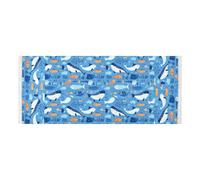 lace edge Refrigerator Top Cover with side bag Dust Proof Washing Machine Protective Cover for Refrigerator, Roller Washing Machine, Microwave Oven 51.2x22in