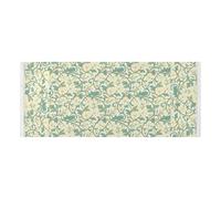 lace edge Refrigerator Top Cover with side bag Dust Proof Washing Machine Top Protector Mat White Pear Blossom William Morris Pattern for Refrigerator, Roller Washing Machine, Microwave Oven
