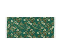 lace edge Refrigerator Top Cover with side bag reusable Washer and Dryer Covers for the Top Luxury Geranium Ash Ark Green for Laundry Room Kitchen 51.2x22in