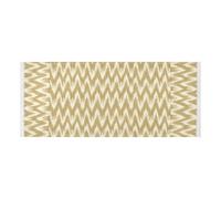 lace edge Refrigerator Top Cover with side bag reusable Washing Machine Top Protector Mat Beige Ikat Simple Line for Refrigerator, Roller Washing Machine, Microwave Oven 51.2x22in
