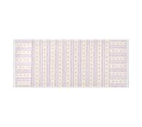 lace edge Refrigerator Top Cover with side bag sturdy Washer and Dryer Covers for the Top Retro Tiny Flowers Striped Purple Fits Most Washers or Dryers 51.2x22in