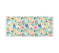 lace edge Refrigerator Top Cover with side bag sturdy Washing Machine Dust Cover Mat for Washer Microwave Refrigerator 51.2x22in