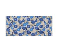 lace edge Washer and Dryer Covers with side bag Dust Proof Washer and Dryer Covers for the Top Mexico Dahlia Taupe Blue for Microwave Refrigerator 51 2x22in