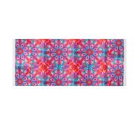 lace edge Washer and Dryer Covers with side bag Dust Proof Washing Machine Top Protector Mat Bohemian Colored Tie-dye for Laundry Room Kitchen 51.2x22in