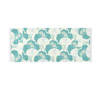 lace edge Washer and Dryer Covers with side bag reusable Washer and Dryer Covers for the Top Lilies Leaves Green White Pattern for Microwave Refrigerator 51 2x22in