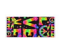 lace edge Washer and Dryer Covers with side bag sturdy Washer and Dryer Covers for the Top Peace Sign Love 70s Tie Dye Hippie for Laundry Room Kitchen 51.2x22in