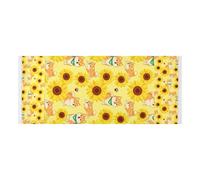 lace edge washer dryer cover with side bag reusable Washer and Dryer Covers for the Top Mom Sunflower Dog Women Girl for Laundry Room Kitchen 51.2x22in