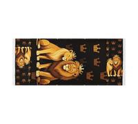 lace edge washer dryer cover with side bag sturdy Washer and Dryer Covers for the Top King Lion Crown Queen Lioness for Laundry Room Kitchen 51.2x22in
