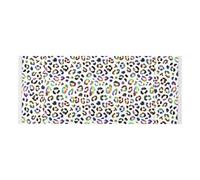 lace edge washer dryer cover with side bag washable Washer and Dryer Covers for the Top African Animal Spots Neon for Refrigerator, Roller Washing Machine, Microwave Oven 51.2x22in