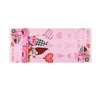lace edge Washer Dryer Top Cover with side bag Dust Proof Washer and Dryer Covers for the Top Pink Gnome Truck Women Girls Valentines Fits Most Washers or Dryers 51.2x22in