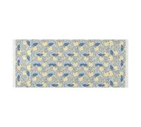 lace edge Washer Dryer Top Cover with side bag Dust Proof Washing Machine Protective Cover William Morris Vintage fruit Yellow Blue Fits Most Washers or Dryers 51.2x22in