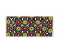 lace edge Washer Dryer Top Cover with side bag reusable Washer and Dryer Covers for the Top Bohemian Brown Mysterious Star and Moon for Microwave Refrigerator 51 2x22in