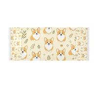 lace edge Washer Dryer Top Cover with side bag sturdy Washer and Dryer Covers for the Top Funny Cute dog Dog for Laundry Room Kitchen 51.2x22in