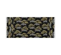 lace edge Washer Dryer Top Cover with side bag sturdy Washing Machine Dust Cover Mat Japanese Style Pine Tree Pearl Black for Laundry Room Kitchen 51.2x22in