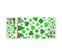 lace edge Washer Dryer Top Cover with side bag washable Washing Machine Protective Cover Irish Gnome Shamrock Clover Leaf Green for Washer Microwave Refrigerator 51.2x22in