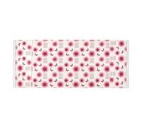 lace edge Washing Machine Top Cover with side bag Dust Proof Washer and Dryer Covers for the Top Blessed by God Loved by Pink Sunflower Fits Most Washers or Dryers 51.2x22in