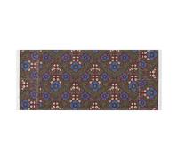 lace edge Washing Machine Top Cover with side bag Dust Proof Washing Machine Protective Cover Bhutan Blue Poppy William Morris Pattern for Laundry Room Kitchen 51.2x22in