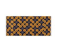 lace edge Washing Machine Top Cover with side bag sturdy Washer and Dryer Covers for the Top Gothic Style Aster Gold Orange and Navy for Laundry Room Kitchen 51.2x22in