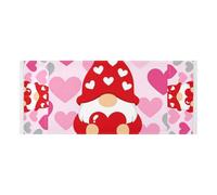lace edge Washing Machine Top Cover with side bag sturdy Washing Machine Dust Cover Mat Cute Gnome Valentine Heart Cozy Love for Laundry Room Kitchen 51.2x22in