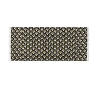 lace edge Washing Machine Top Cover with side bag sturdy Washing Machine Protective Cover Afro Samurai Style Peacock Gold White for Laundry Room Kitchen 51.2x22in