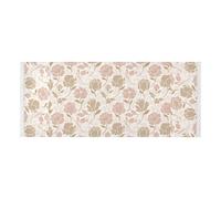 lace edge Washing Machine Top Cover with side bag sturdy Washing Machine Protective Cover Pink Roses Prints Elegant for Refrigerator Roller Microwave Oven 51 2x22in