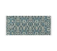 lace edge Washing Machine Top Cover with side bag sturdy Washing Machine Protective Cover William Morris Style Design Wolf Teal for Washer Microwave Refrigerator 51.2x22in