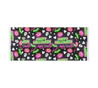 lace edge Washing Machine Top Cover with side bag sturdy Washing Machine Top Protector Mat Halloween ghosts Heart Pumpkin Neon Green Pink for Refrigerator Roller Microwave Oven 51 2x22in