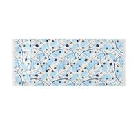 lace edge Washing Machine Top Cover with side bag washable Washer and Dryer Covers for the Top Light Blue Spot Fits Most Washers or Dryers 51.2x22in
